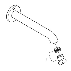 Pipa cada Grohe Essence 23 cm auriu Cool Sunrise - Img 4