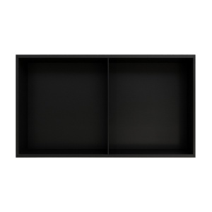 Raft dublu de baie incorporat, negru mat, Duo 60 x 30 x 10 cm - Img 10