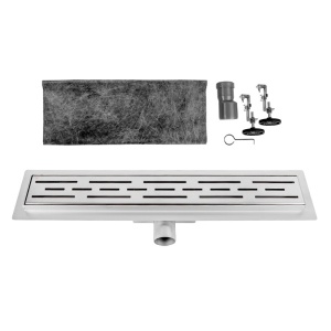 Rigola de duș liniară cu sifon fix și randament ridicat Classic DL01 100 cm – Inox - Img 10