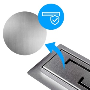 Rigola de duș liniară cu sifon fix și randament ridicat Delta DL01 70 cm – Inox - Img 9