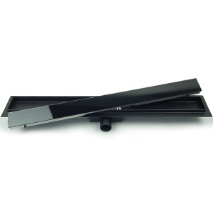 Rigola de dus liniara cu sifon fix si randament ridicat Glass DL01 90 cm – negru - Img 11