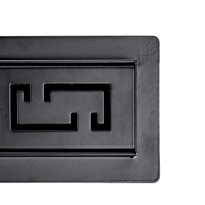 Rigola de duș liniară cu sifon fix și randament ridicat Omega DL01 70 cm – Negru - Img 11