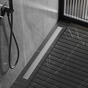 Rigola de dus liniara cu sifon fix si randament ridicat Qube DL01 60 cm – inox - Img 2