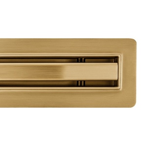 Rigola de duș liniară cu sifon rotativ 360 și randament ridicat Slim DL03 50 cm – auriu - Img 12
