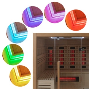 Sauna combinata cu infrarosu si finlandeza cu soba Harvia 3.8kW, Helsi pentru 4 persoane - Img 13