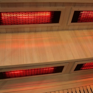 Sauna combinata cu infrarosu si finlandeza cu soba Harvia 8kW, Moss 200 x 200 cm pentru 8 persoane - Img 4