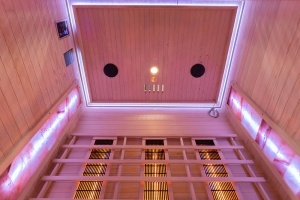 Sauna cu infrarosu si piatra sarata pentru 3 persoane C3S 150 x 110 x 190 cm - Img 15