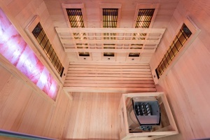 Sauna finlandeza cu infrarosu MO-SW2 COMBO si soba Harvia 3.5 kW 130 x 110 x 190 cm - Img 9
