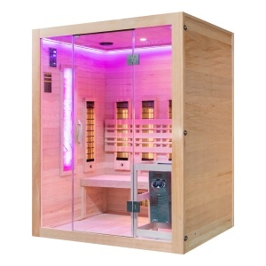 Sauna finlandeza cu infrarosu MO-SW3 COMBO si soba Harvia 4.5 kW, 150 x 120 x 190 cm - Img 21