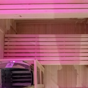 Sauna finlandeza cu temperatura inalta Harvia 4.5kW, 140 x 150 cm pentru 3-4 persoane - Img 3