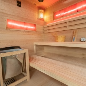 Sauna finlandeza cu temperatura inalta Harvia 6kW, 180 x 156 cm pentru 4-5 persoane - Img 7