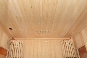 Sauna finlandeza cu temperatura inalta si soba Harvia 3.5kW pentru 2 persoane EA2S 120 x 105 cm - Img 12
