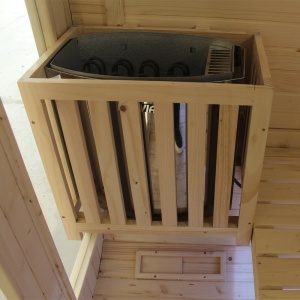 Sauna finlandeza pentru gradina cu soba Molde pentru 2-4 persoane, 180 x 200 cm - Img 16