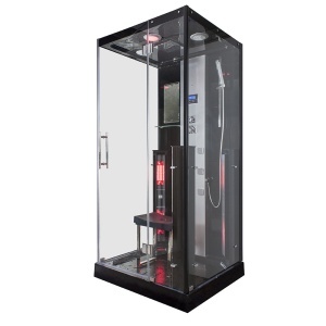 Sauna umeda cu infrarosu si cabina de dus Trio MUE-K1071, 100 x 90 x 215 cm pentru 1 persoana - Img 3