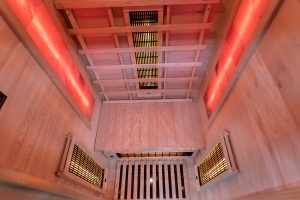 Sauna uscata cu infrarosu si cu piatra sarata pentru 1 persoana C1S 90 x 90 cm - Img 16