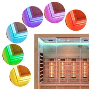 Sauna uscata cu infrarosu si temperatura joasa ALTA5, 3–4 persoane, 175x120 cm - Img 12
