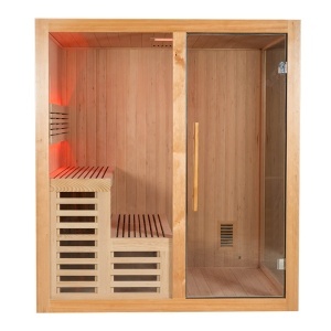 Saună uscată cu soba HARVIA 6kW 180 x 160 x 200 cm pentru 4 persoane - Img 5