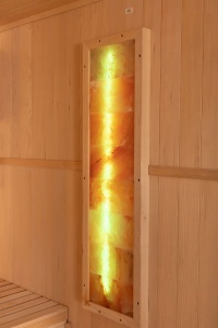 Sauna uscata MO-EA4S cu aragaz HARVIA 6 kW, piatra de sare si izolatie de perete 180x160x200 cm - Img 13