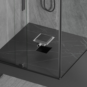 Scurgere baie patrata cu sifon Fix DL06 15 x 15 cm Inox - Img 6