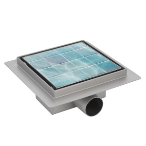 Scurgere baie patrata cu sifon Fix DL06 15 x 15 cm Inox - Img 16