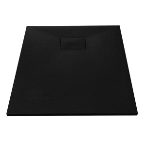 Set cabina de dus 80 x 80 cm cu cadita de dus neagra si baterie cu para tip ploaie MO-8000 - Img 6
