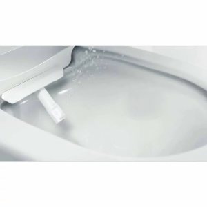 Set complet Grohe Sensia Arena vas WC suspendat, clapeta Nova crom, capac inchidere lenta si bideu electric, rezervor Grohe Rapid SL, kit spalare automata - Img 6
