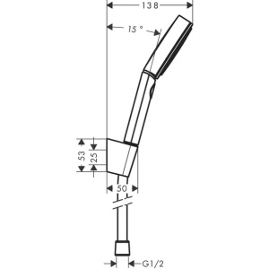 Set de dus cu porter Hansgrohe Pulsify Select S 105 cu 3 functii - Img 2