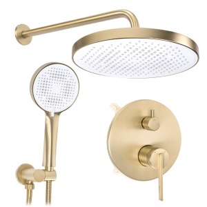 Set de dus incastrat Rea Grace auriu periat cu BOX