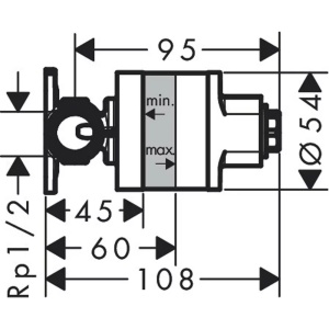 Set dus igienic incastrat 1 functie, auriu lucios, cu corp ingropat si tehnologie EcoSmart - Img 4