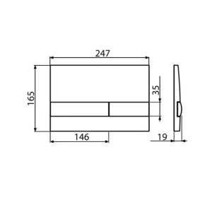 Set rezervor incastrat Alcadrain cu clapeta si vas wc suspendat Fluminia Minerva cu capac softclose - Img 3