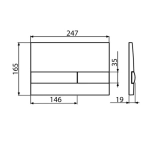 Set rezervor incastrat Alcadrain cu clapeta si vas WC suspendat Fluminia Paris cu capac softclose - Img 8