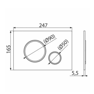 Set rezervor WC cu cadru incastrat Alcadrain AM101/1120 si clapeta M778 negru plus vas WC Fluminia Paris cu capac softclose - Img 10