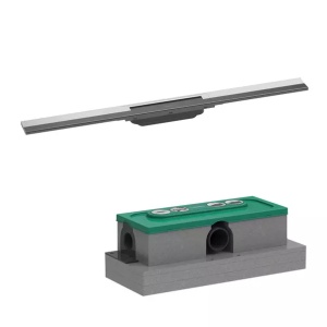 Set rigola pentru dus plus capac Hansgrohe RainDrain Flex ajustabil 80 cm crom lucios - Img 1