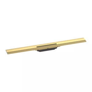 Set rigola pentru dus plus capac Hansgrohe RainDrain Flex ajustabil auriu lucios 80 cm - Img 5