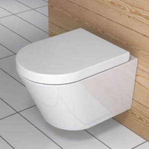 Set Vas WC PRO GROHE, Montaj Suspendat, Ceramica Sanitara, Vas WC SONET RIMLESS + Capac Soft-Close Inclus + Cadru + Clapeta - Img 16