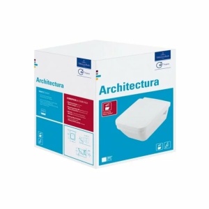Set vas WC suspendat cu capac soft close Villeroy & Boch Architectura DirectFlush dreptunghiular alb - Img 4