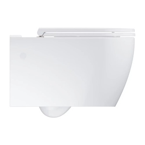 Set vas WC suspendat Grohe Bau Ceramic Rimless alb cu capac, clapeta si rezervor incastrat - Img 8