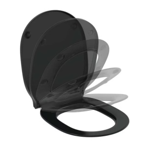 Set vas wc suspendat Ideal Standard Connect Air AquaBlade negru mat cu capac slim softclose - Img 8