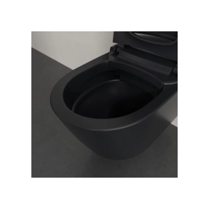 Set vas WC suspendat Villeroy&Boch Supreo Select rimless cu functie de bideu electric si capac softclose negru mat - Img 4