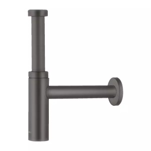 Sifon estetic pentru lavoar Hansgrohe Flowstar S negru - crom periat - Img 1