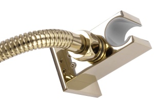 Sistem complet de dus REA FENIX GOLD, montaj incastrat in perete, ploaie de dus 25x25cm, finisaj Auriu - Img 4
