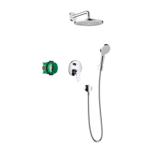 Sistem de dus incastrat Hansgrohe Crometta S 240 crom lucios - Img 1