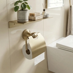 Suport hârtie igienică Rea 16101 Aristo Brushed Gold - Img 2