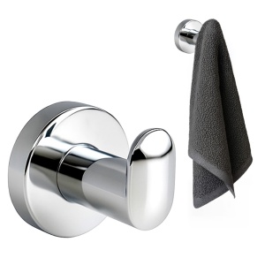 Suport prosop pentru baie Ax Loft Single, culoare crom - Img 8
