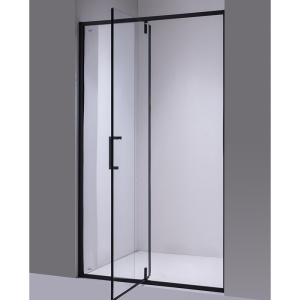 Usa de dus batanta pentru nisa SH08C negru mat 100 x 200 cm sticla 6 mm - Img 7