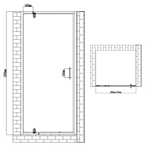 Usa de dus batanta pentru nisa ZES-KZ18C negru 90 x 195 cm sticla 6 mm - Img 9