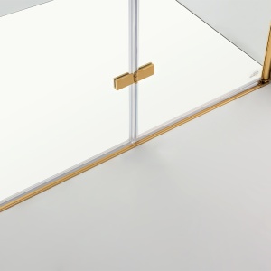 Usa de dus batanta SH01B auriu 90 x 195 cm sticla 6 mm - Img 13