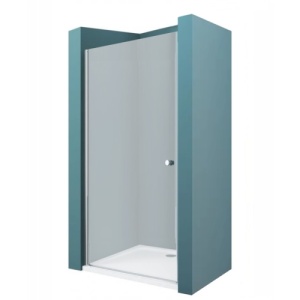 Usa de dus batanta Veldman Amaro crom 90 x 195 cm sticla mata 6 mm