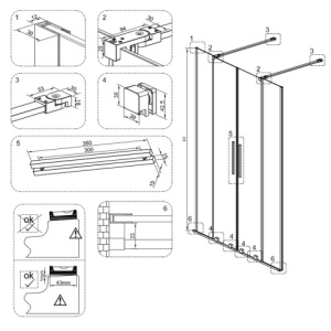 Usa de dus Dubla ASTRA-CH-DUO-140 Crom 140 CM 8 MM - Img 17