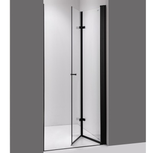 Usa de dus pliabila SH01A negru mat 80 x 195 cm sticla 6 mm - Img 20
